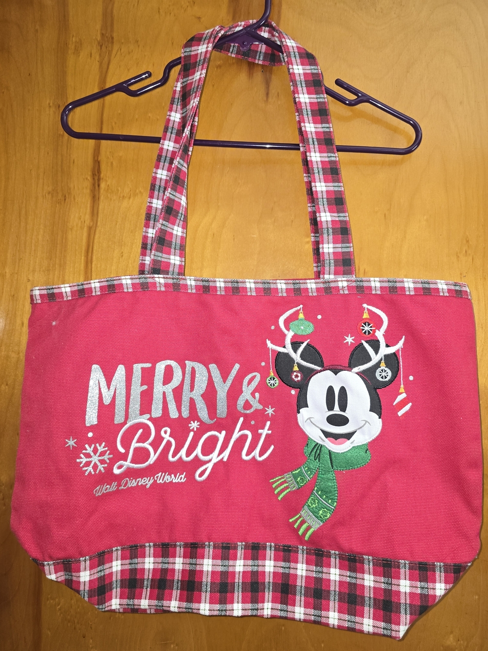 Walt Disney World "Merry & Bright" Mickey Tote